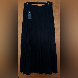 Chaps Women's Elegant Black Midi Skirt